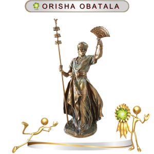 FIGURA ORISHA OBATALA DE BRONCE EN ZENSARA