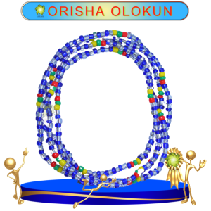 COLLAR ORISHA OLOKUN CHAQUIRÓN EN ZENSARA