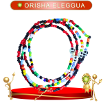 COLLAR ORISHA ELEGGUA CON CAMINO DE MUERTO EN ZENSARA