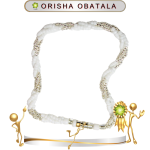 PULSERA ORISHA OBATALA TRENZADA DE 1 HILO EN ZENSARA