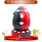 FIGURA HUEVO ORISHA ELEGGUA DE COLOR 40 CM EN ZENSARA