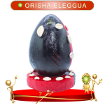 FIGURA HUEVO ORISHA ELEGGUA DE COLOR 40 CM EN ZENSARA