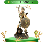 FIGURA ORISHA OGGUN DE BRONCE EN ZENSARA