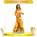 FIGURA ORISHA OSHUN IMPORTADA DE 32 CM EN ZENSARA