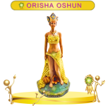 FIGURA ORISHA OSHUN DORADO IMPORTADA DE 38 CM EN ZENSARA