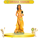FIGURA ORISHA OSHUN IMPORTADA DE 42 CM EN ZENSARA