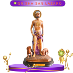 FIGURA ORISHA SAN LAZARO DE COLOR EN ZENSARA