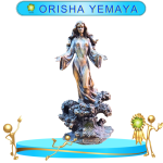 FIGURA ORISHA YEMAYA DIOSA DEL MAR DE BRONCE EN ZENSARA