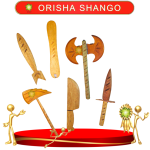 HERRAMIENTAS ORISHA SHANGO DE CEDRO EN ZENSARA