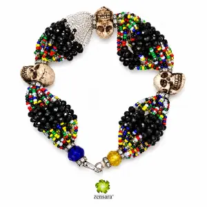 PULSERA ORISHA CAMINO DE MUERTO DE 18 HILOS EN ZENSARA