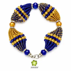 PULSERA ORISHA OCHOSI DE 18 HILOS EN ZENSARA