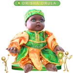 MUÑECO GATEADOR ORISHA ORULA DE GALA EN ZENSARA