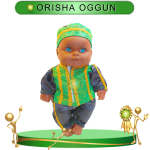 MUÑECO TOBY ORISHA OGUN  DE GALA EN ZENSARA