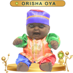 MUÑECO TOBY ORISHA OYA DE SATIN EN ZENSARA