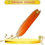 PLUMA ORISHA OSHUN DE LORO