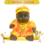MUÑECO TOBY ORISHA OSHUN DE SATIN EN ZENSARA