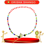 PULSERA ORISHA SHANGO DE CHAQUIRA CON CAMINO DE MUERTO EN ZENSARA