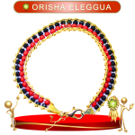 PULSERA EXCLUSIVA ORISHA ELEGGUA DE 2 HILOS CON ORO LAMINADO EN ZENSARA