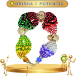 PULSERA ORISHA 7 POTENCIAS DE 18 HILOS CON CAMINO DE MUERTO EN ZENSARA