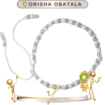 PULSERA ORISHA OBATALA AJUSTABLE DE 1 HILO EN ZENSARA