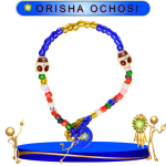 PULSERA ORISHA OCHOSI DE BOTÓN CON CAMINO DE MUERTO EN ZENSARA