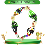 PULSERA ORISHA OGGUN DE 6 HILOS CON CAMINO DE MUERTO EN ZENSARA