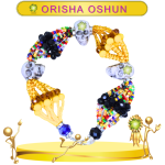 PULSERA ORISHA OSHUN DE 10 HILOS CON CAMINO DE MUERTO EN ZENSARA