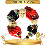 PULSERA ORISHA OYA DE 18 HILOS CON CAMINO DE MUERTO EN ZENSARA