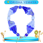 PULSERA ORISHA YEMAYA SANTO DE 10 HILOS EN ZENSARA