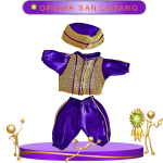 ROPA PARA MUÑECO TOBY ORISHA SAN LAZARO DE SATÍN EN ZENSARA