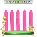 VELA CABITO ROSA PARA TRABAJO DE 100 PIEZAS EN ZENSARA