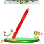 VELA DE PALITO ROJA DE 20 PIEZAS EN ZENSARA
