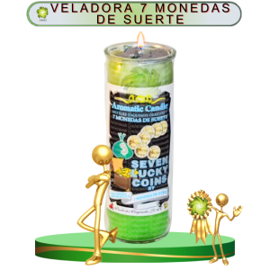 VELADORA 7 MONEDAS DE SUERTE EN ZENSARA