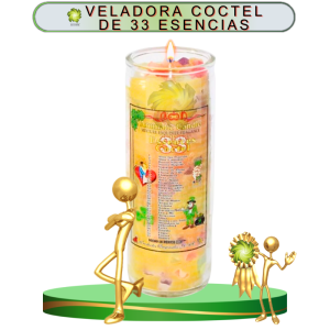 VELADORA COCTEL 33 ESENCIAS EN ZENSARA
